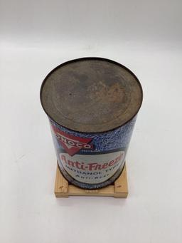 Conoco Anti-Freeze Quart Oil Can Ponca City, OK