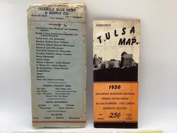 Five Tulsa, Oklahoma City Road Maps