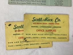 1920's Oklahoma Hardware Store Ink Blotters