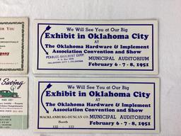 1920's Oklahoma Hardware Store Ink Blotters