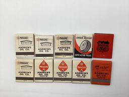 10 Phillips 66 Matchbooks