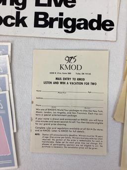 Vintage KMOD "The Rainbow Station" Stickers Tulsa, OK