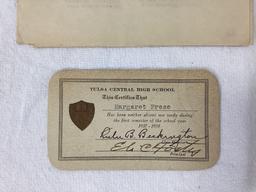 Misc. Tulsa Central High School Memorabilia