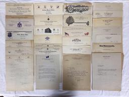 20+ Various 1920's Letterheads