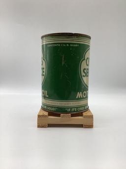 Cities Service Quart Oil Can w/ Clover