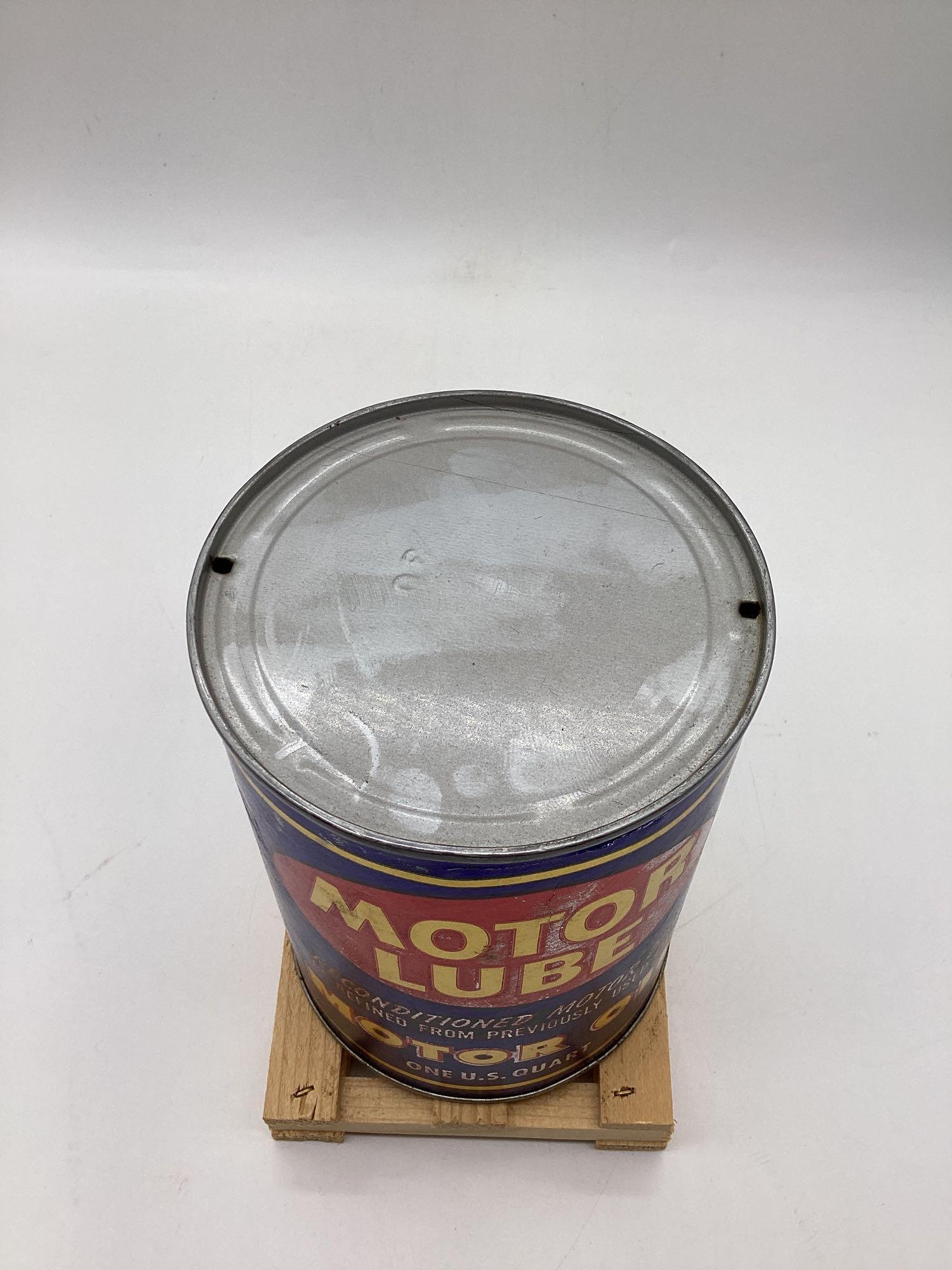 Motor Lube Quart Oil Can Denver Oil Co. OKC