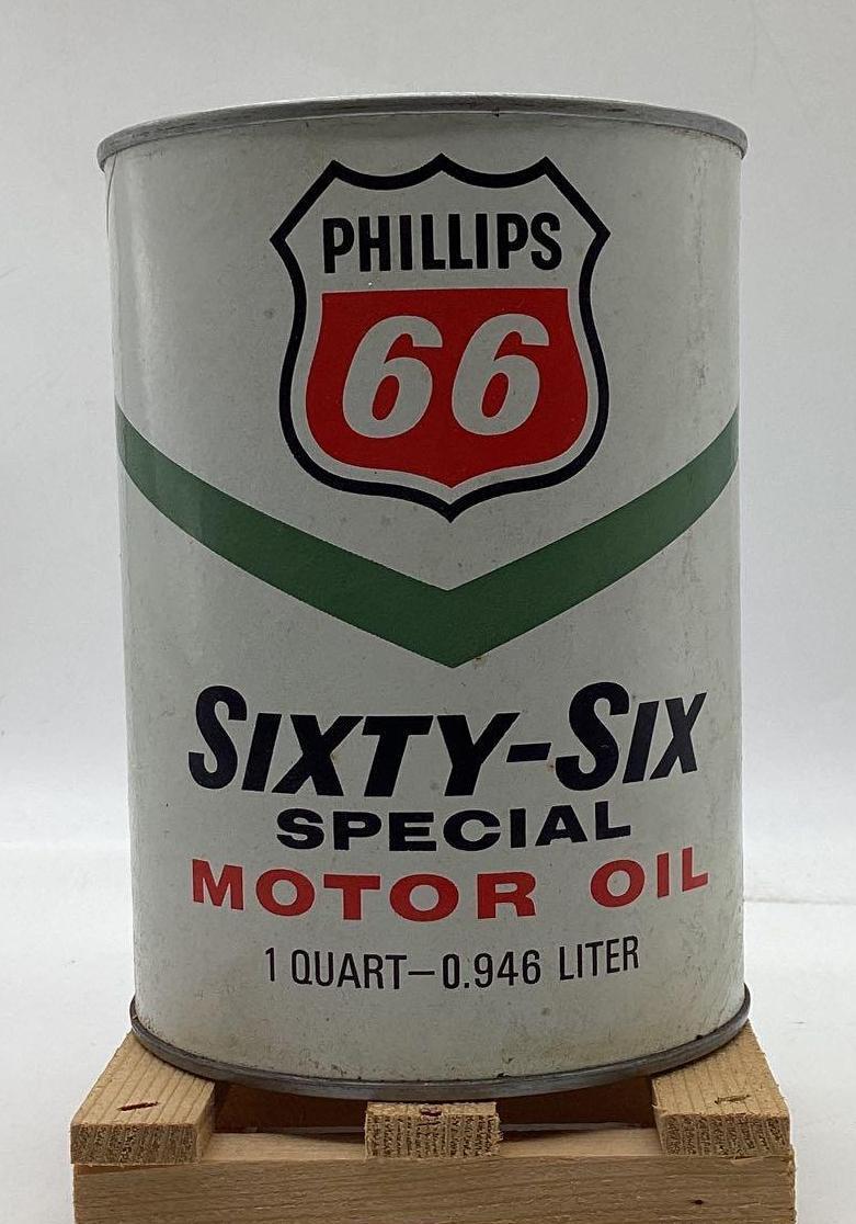 Phillips 66 Special Motor Oil Quart Can Bartlesville, OK