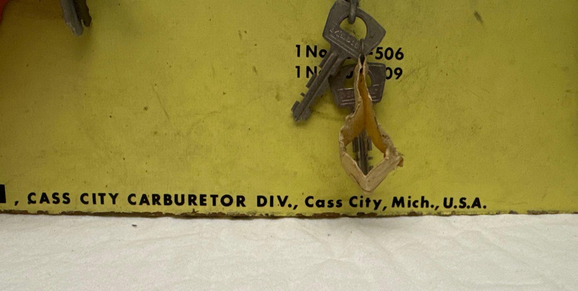 Walbro Carburetor Key Board Sign