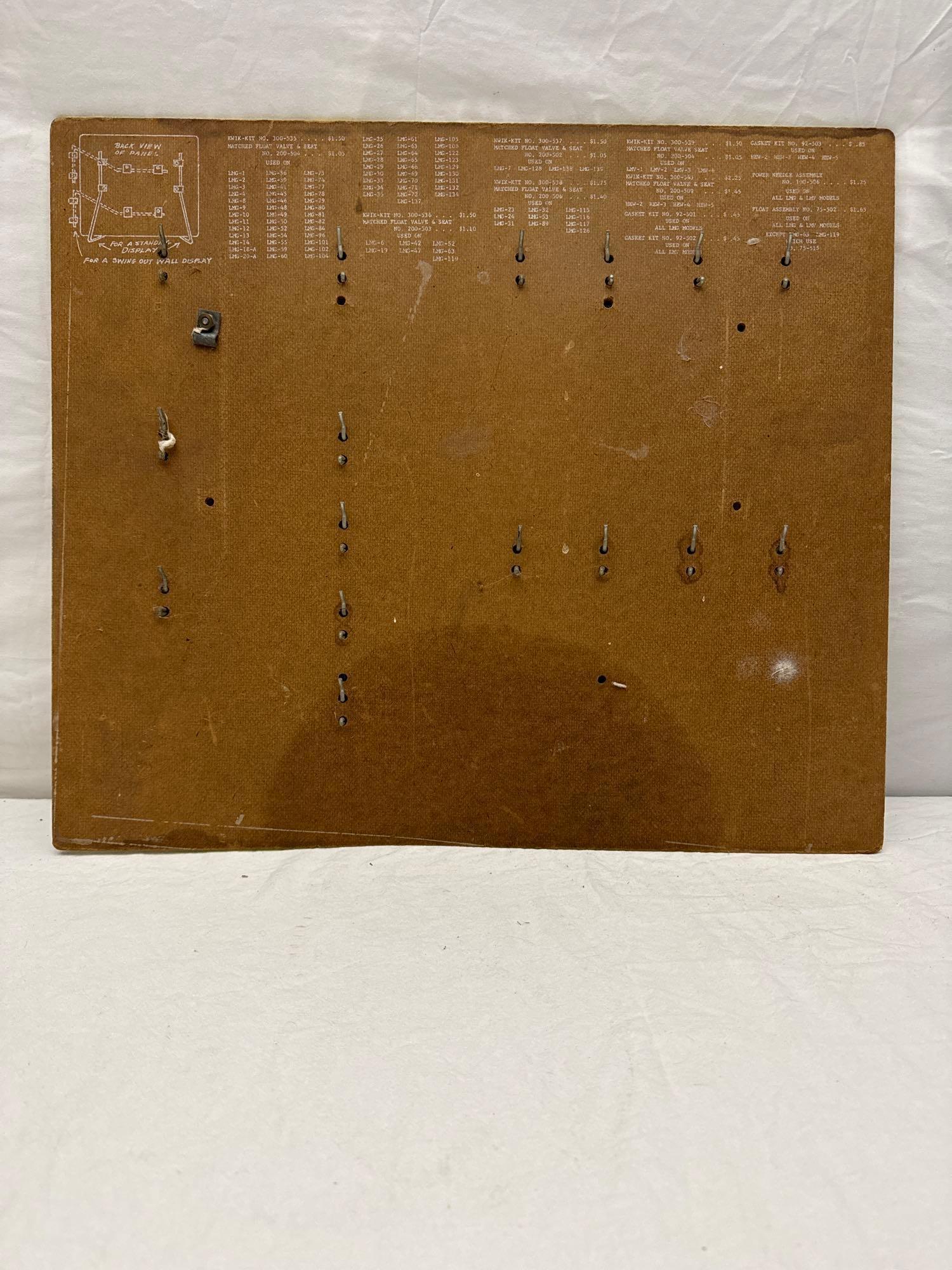 Walbro Carburetor Key Board Sign