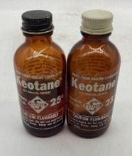 Two Skelly Keotane 25 Cent 1/4 Pint Jars