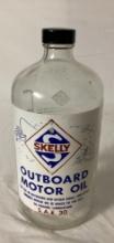 Skelly Outboard Quart Oil Jar w/ Lid