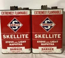 Two Skellite One Gallon Cans