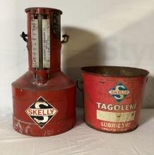 Skelly Test Can and 10lb Grease Can