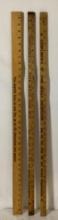 Two Skelly and Salesman Sample Yard Sticks