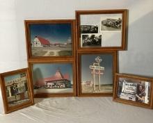 6 Framed Skelly Station Photos