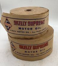 Two Large Rolls of Skelly Supreme Original Labels