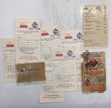 10 Skelly Promotional Postcards, Brochures and Loyalty Card