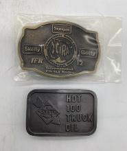 Skelly International Finals Rodeo 12 and Light Truck Oil Belt Buckles