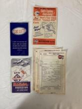 3 Skelly Advertising Booklets and 3 Greasemaster Service Order Forms