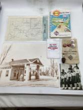9 Pieces Skelly Memorabilia and Advertising