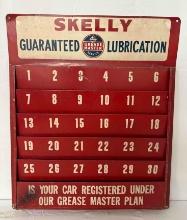 Skelly Guaranteed Lubrication Service Reminder Rack