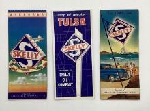 Skelly Arkansas, Iowa and Tulsa City Maps