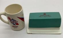 1950's Skelly Butter Tray and Truck Stop Coffee Mug