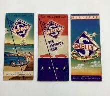 1940's Skelly Michigan, ND/SD, Missouri Road Maps