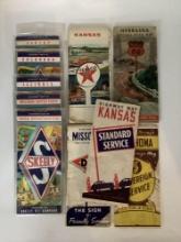 Ten Skelly, Sovereign, Phillips 66, Texaco and Standard Road Maps