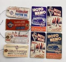 Four Different Skelly Barrell Tags and Moto Meter Notebooks