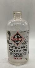 Skelly Marine Quart Oil Bottle