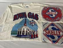 Two Skelly and Iowa Gas XL NOS T-Shirts