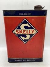 Early Skelly One Gallon Slim Oil Can