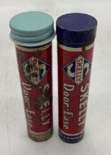 Two Skelly Door-Ease Grease Tins