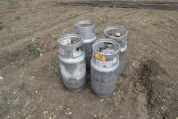 4 FORKLIFT PROPANE BOTTLES