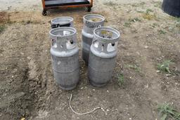 4 FORKLIFT PROPANE BOTTLES