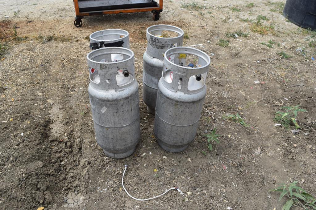4 FORKLIFT PROPANE BOTTLES
