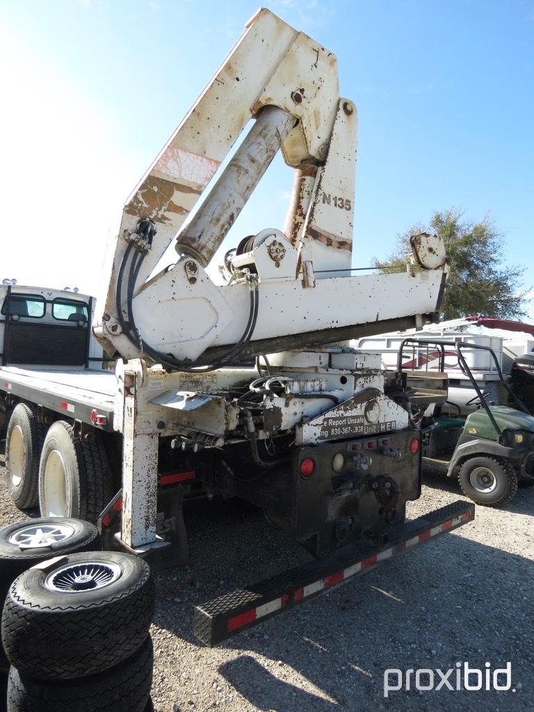 2000 STERLING BOOM TRUCK VIN # 2FWYJEDB7YAB51963 (SHOWING APPX 124,799 MILES) (TITLE ON HAND AND WIL