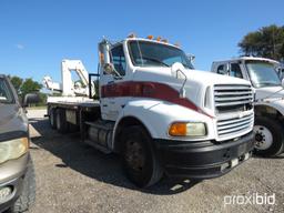 2000 STERLING BOOM TRUCK VIN # 2FWYJEDB7YAB51963 (SHOWING APPX 124,799 MILES) (TITLE ON HAND AND WIL