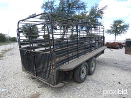 16' GOOSENECK CATTLE TRAILER VIN # 7908