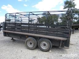 16' GOOSENECK CATTLE TRAILER VIN # 7908