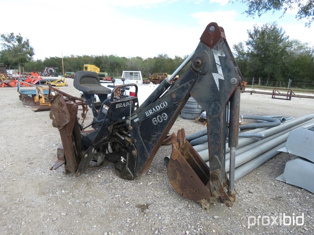 BRADCO 609 BACKHOE 3PT OR SKID STEER