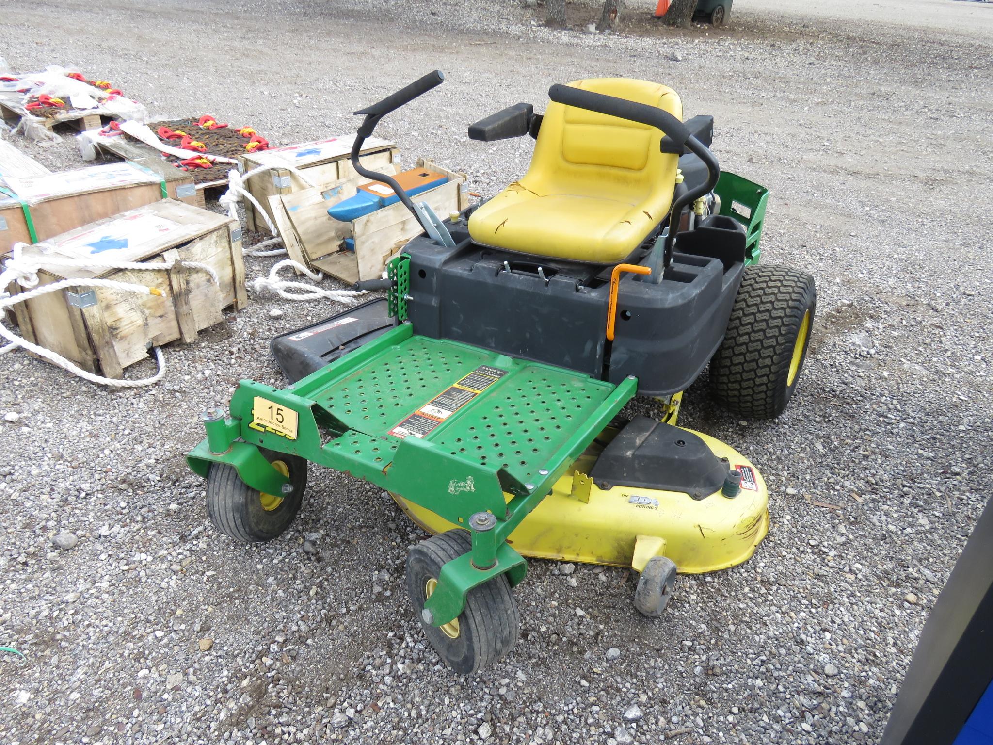 JD Z255 ZERO TURN MOWER (UNKNOWN HOURS) (SERIAL # 1M0Z255DPDM132586)