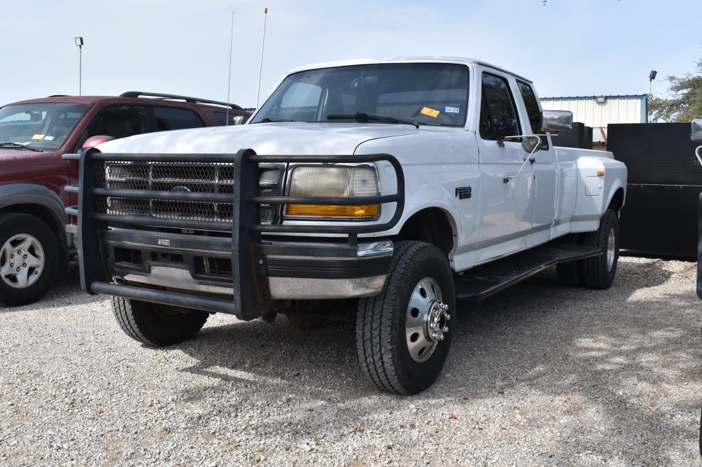 1997 FORD F350 PICKUP POWERSTROKE 4X4 (VIN # 1FTHX26F4VED17795) (SHOWING APPX 168,850 MILES, UP TO B