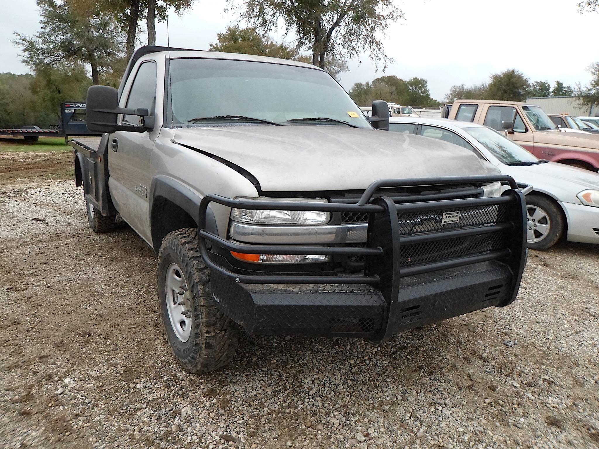 2001 CHEVROLET 2500HD DURAMAX (NEEDS INJECTORS) (VIN # 1GCHK24161E337823) (UNKNOWN MILES, UP TO BUYE