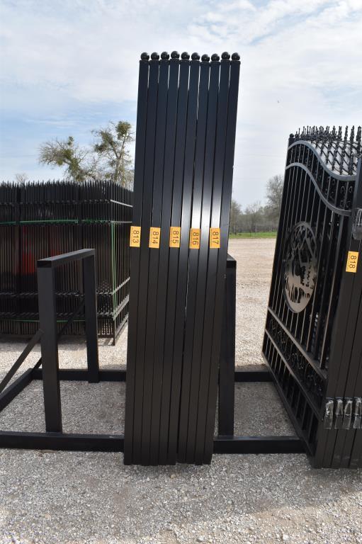 2 - 7' WROUGHT IRON DEER GATES