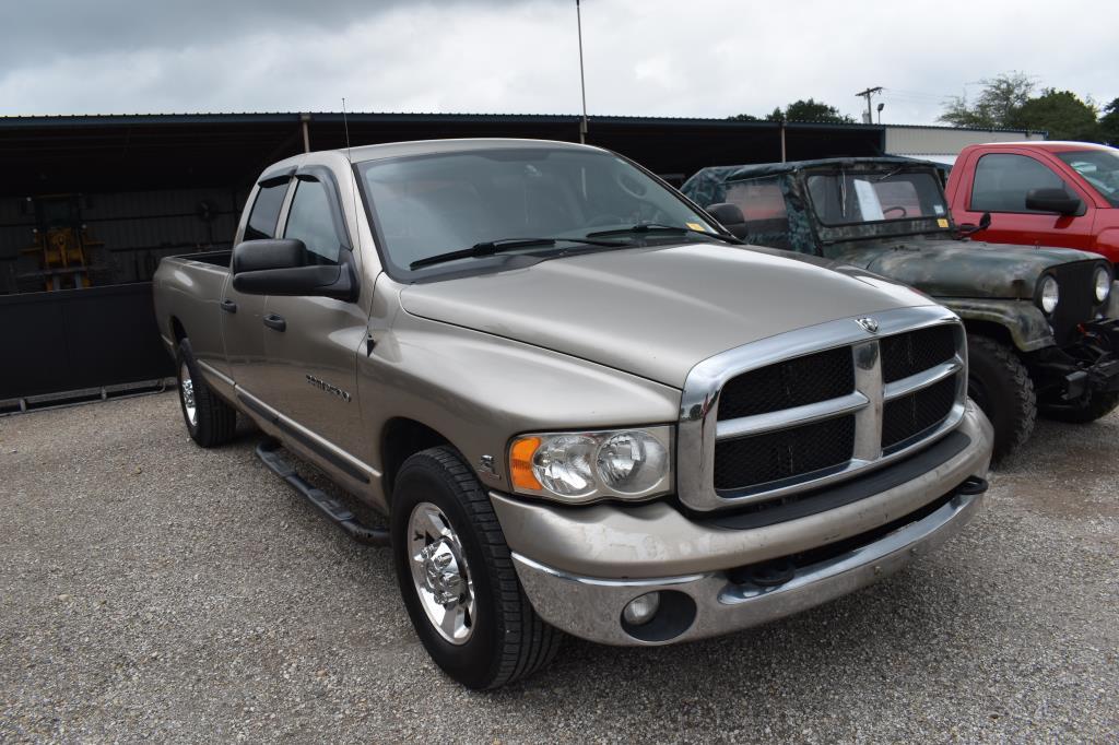 2005 DODGE 2500 DIESEL PICKUP (VIN # 3D7KR28C25G760240) (SHOWING APPX 333,486 MILES, UP TO THE BUYER