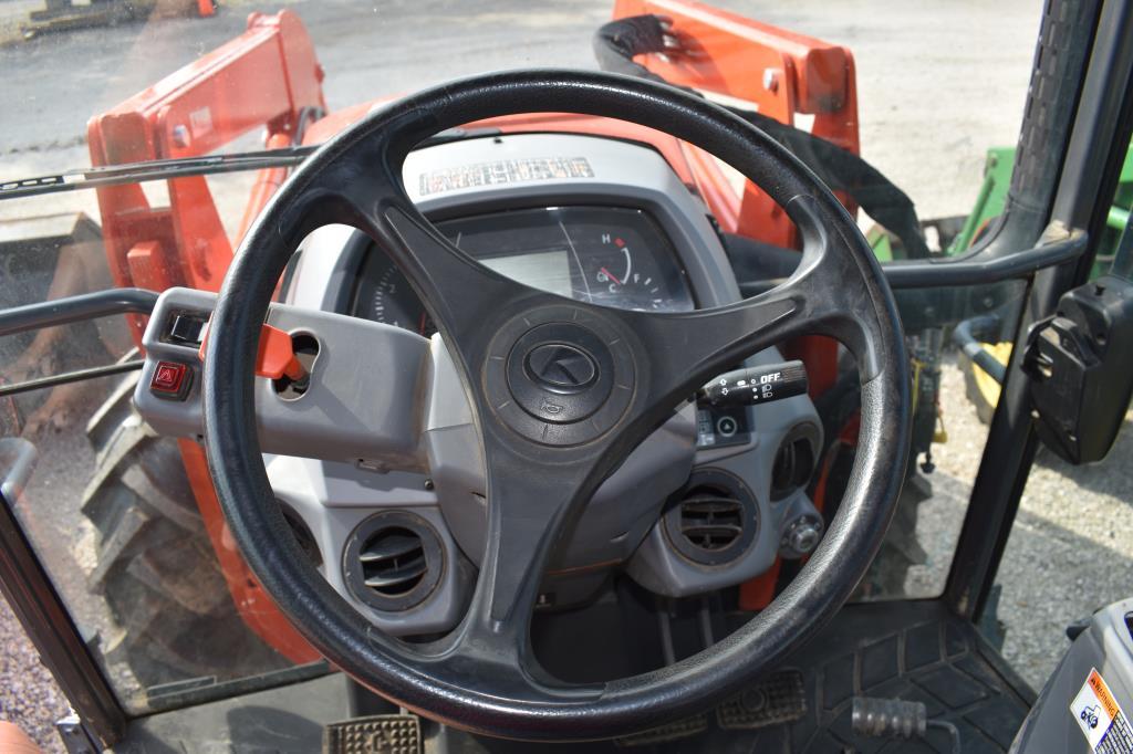 KUBOTA MS-111 TRACTOR W/ KUBOTA M8595 LOADER (SERIAL # 52039) (SHOWING APPX 1,098 HOURS, UP TO THE B