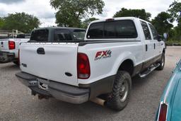 2003 FORD F250 PICKUP 4X4 POWERSTROKE (VIN # 1FTNW21P23EB80262) (SHOWING APPX 199,444 MILES, UP TO T