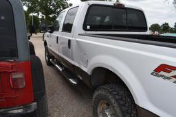 2003 FORD F250 PICKUP 4X4 POWERSTROKE (VIN # 1FTNW21P23EB80262) (SHOWING APPX 199,444 MILES, UP TO T